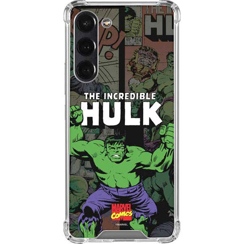 Marvel Classic Comics Hulk Fighter Vintage Galaxy S23 FE Clear Case